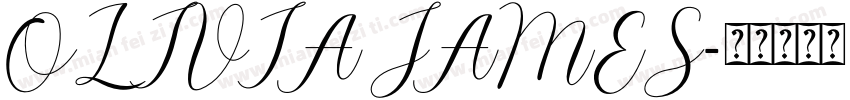 OLIVIA JAMES字体转换